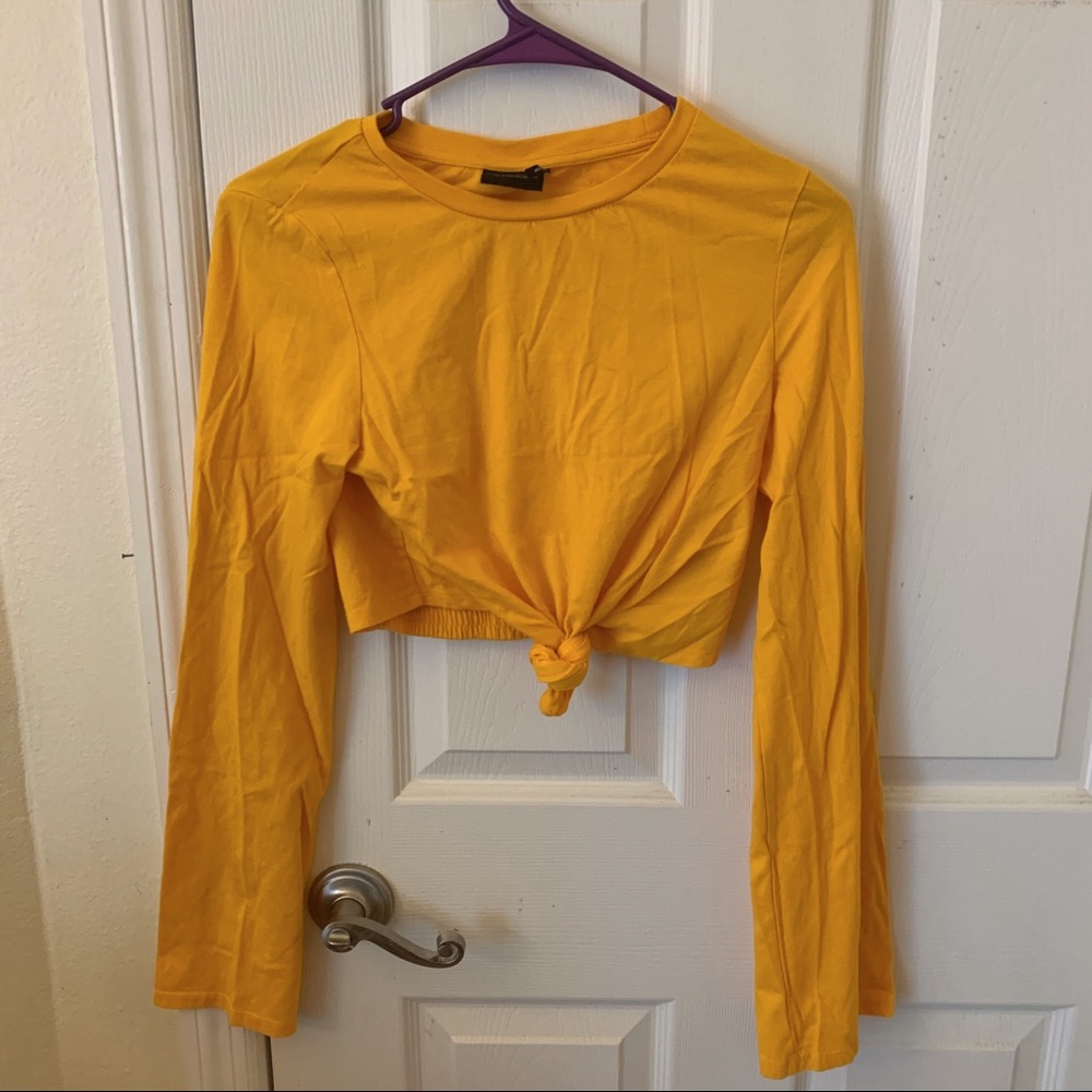 Urban outfitters long sleeves crop top